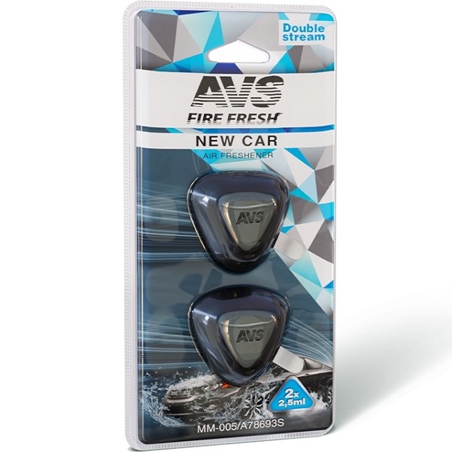 Ароматизатор AVS MM-005 Double Stream New Car мини мембрана
