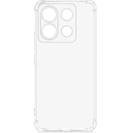 Силиконовый чехол DF для Xiaomi Redmi Note 13 Pro (5G)/Poco X6 (5G) DF xiAngle-09, прозрачный с защищенными углами