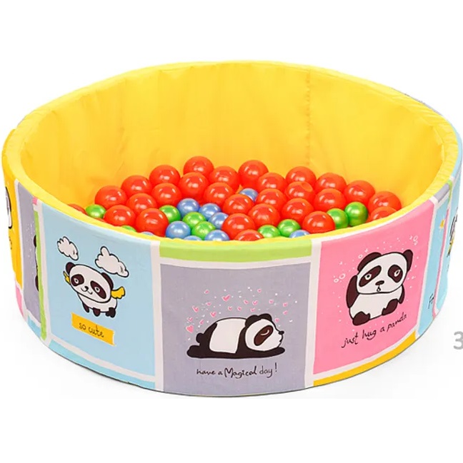 Сухой бассейн "Панды желтые" (100см х 30см)
