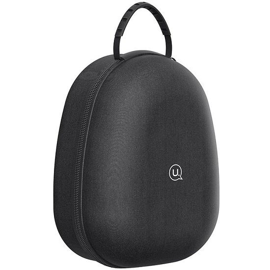 Сумка для наушников USAMS ZB292, черный, 19,2х14,5х9см, ткань, на молнии