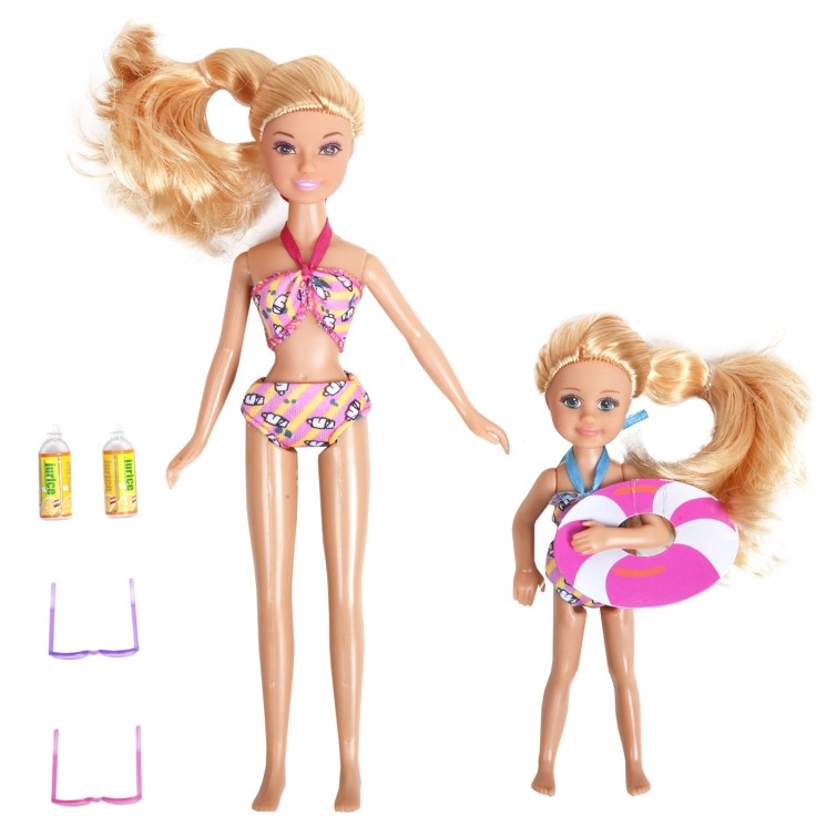 Кукла DEFA Lucy "На пляже" (22,5 см, 14 см, аксесс.)
