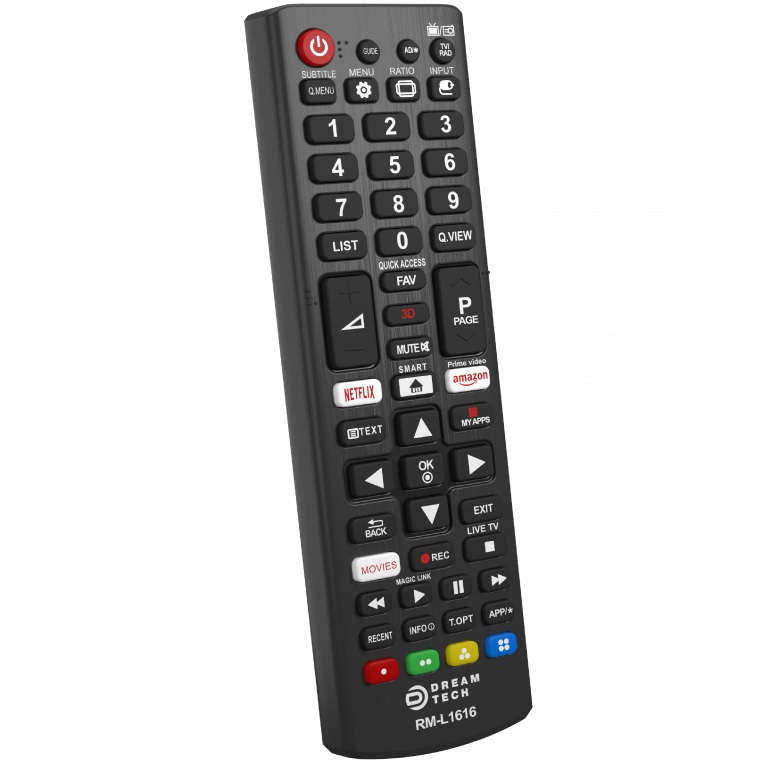 Пульт универсальный DREAM RM-L1616 для телевизоров LG черный