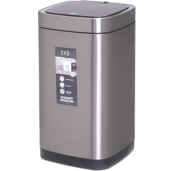 Сенсорное мусорное ведро EKO GALLERIA EK9252, 30 литров, перезаряжаемое (RGMT-30L)