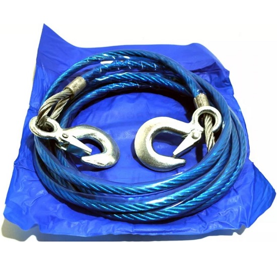 Трос буксировочный 5т "метал." в оплетке(10мм.)