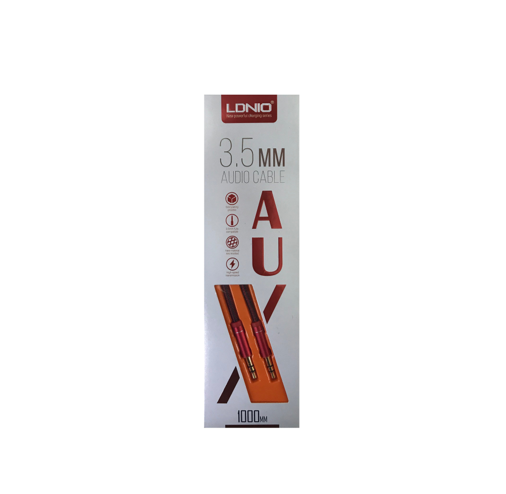 Кабель Jack 3.5 <--> Jack 3.5  1.0м LDNIO LS-Y01 красный