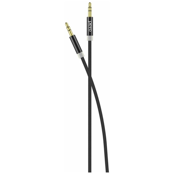 Кабель Jack 3.5 <--> Jack 3.5  3.0м PERO MC-01 Black