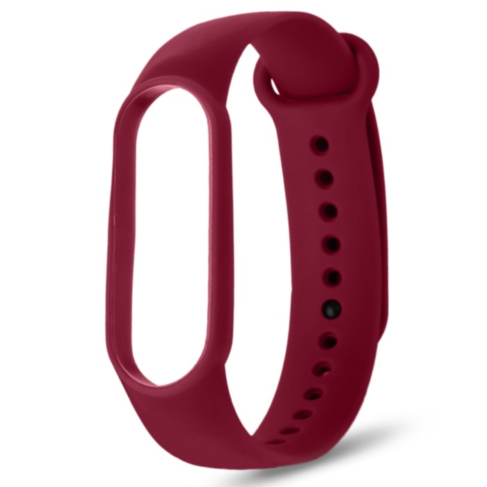 Силиконовый ремешок NONAME для Xiaomi Mi Band 3/4 silicon loop Wine red