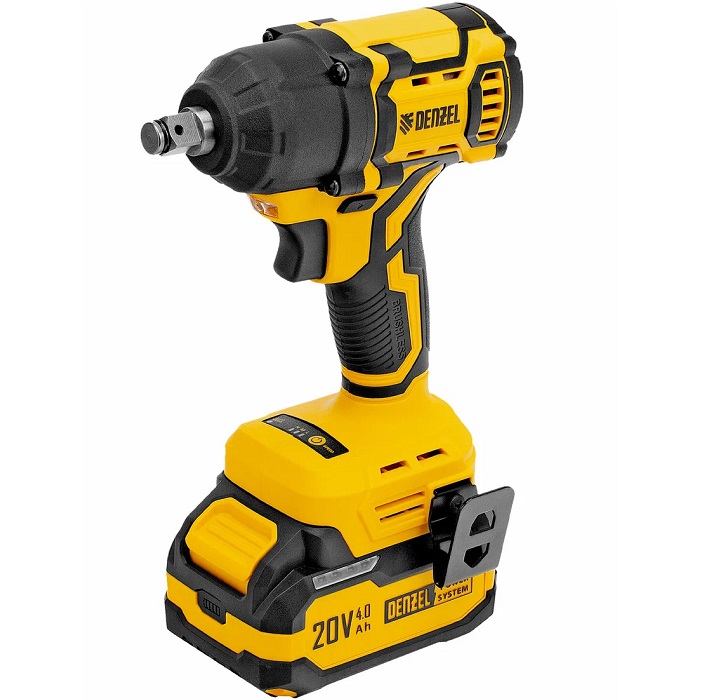 Гайковерт Denzel CIWH-BL-20-500, ударный аккумуляторный бесщет. , Li-Ion, 20 В// 26524
