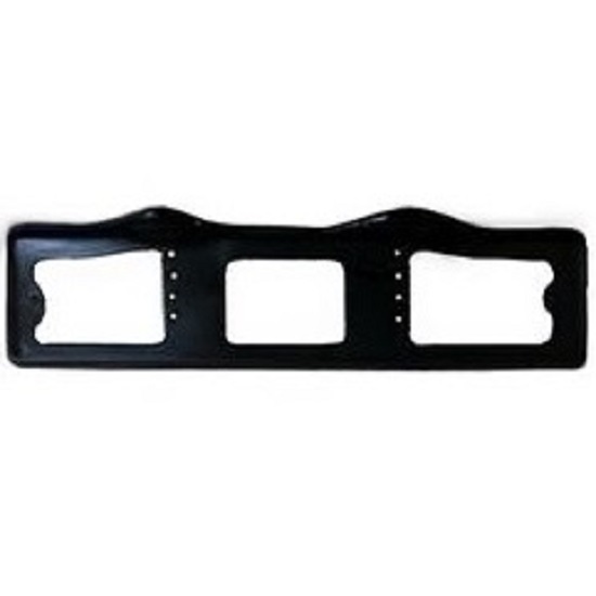 Рамка номерного знака с освещением верхним "капля", чёрная 3444880