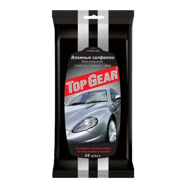 Влажные салфетки Top Gear Lady для стекла №30