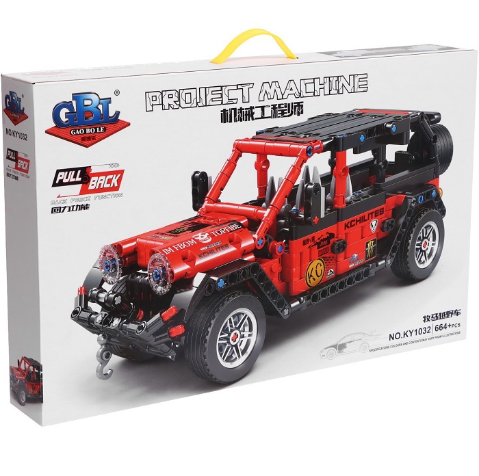 Конструктор инерционный «Внедорожник», коллекционная модель, 664 детали 9275026