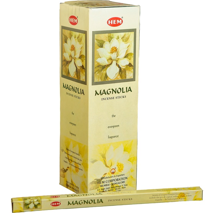 Благовония "HEM" 8 палочек угольные magnolia 1882156