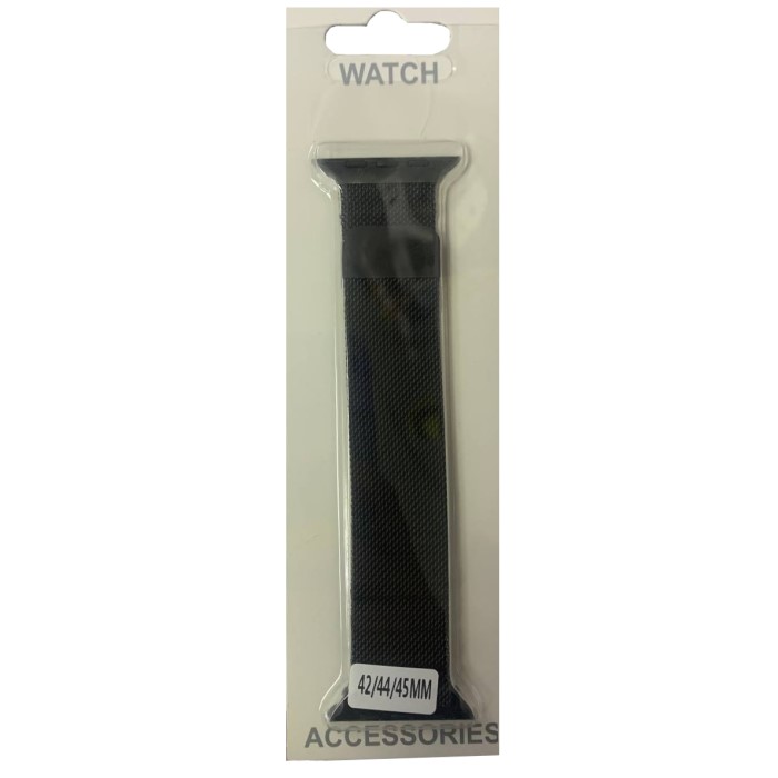 Металлический ремешок для Apple Watch (44mm) милан чёрный