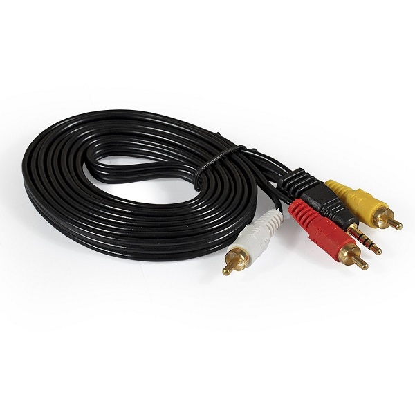 Кабель Jack 3.5 <--> 3RCA  2.0м ExeGate EX284945RUS EX-CCA-4P2R-2.0