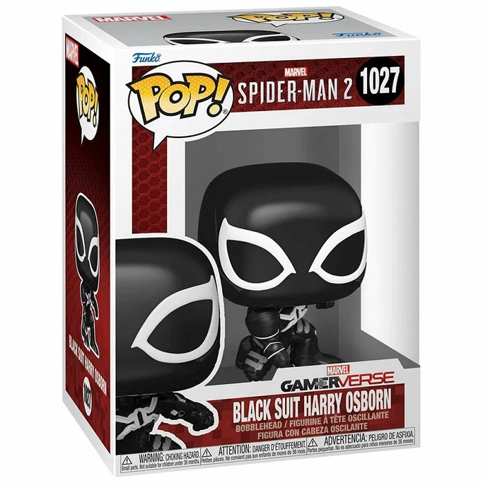 Фигурка Funko POP! Bobble Marvel Games Spider-Man 2 Harry Osborn (Black Suit) (1027) 80328