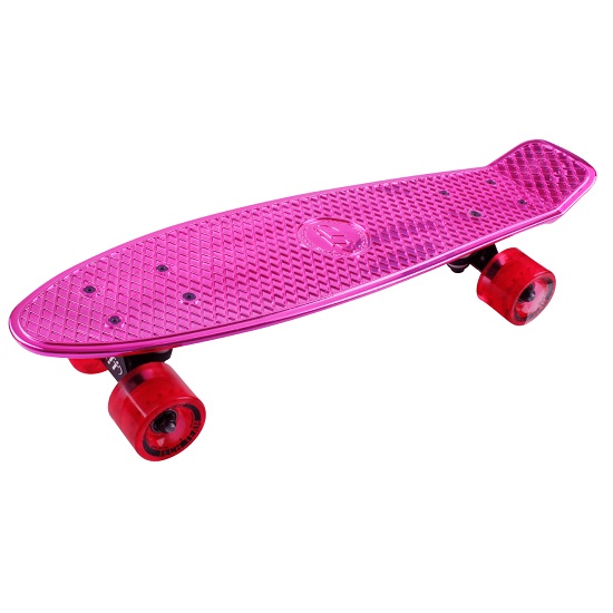 Скейтборд TECH TEAM Metallic 22 pink
