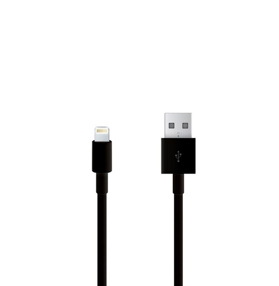 Кабель USB <--> Lightning  1.0м WALKER C110 черный, в пакете