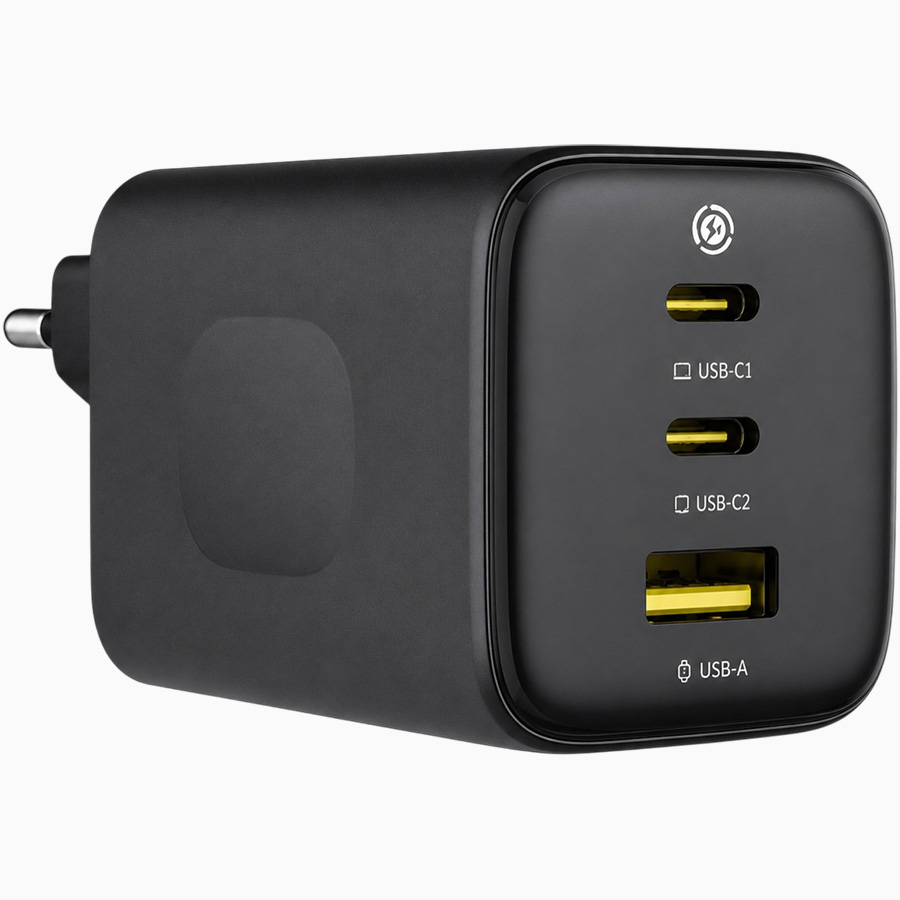 Сетевое ЗУ 1USB/2Type-C BASEUS E0121400 черный, 100W