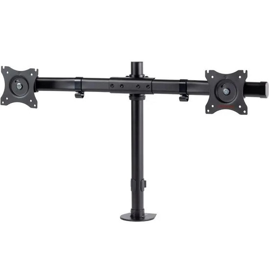 Кронштейн для 2-х мониторов ARM MEDIA LCD-T42 black, до 32", до 20кг, настольный, поворот и наклон верт.перемещ., (10165)