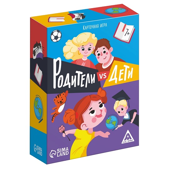 Настольная игра-викторина «Дети VS родителей», 100 карт, 7+