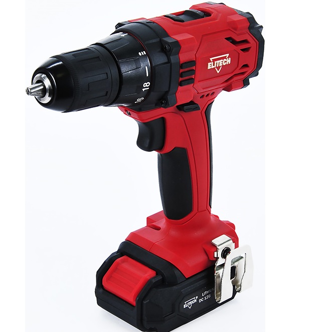 Дрель-шуруповерт Elitech ДА 12СЛ2 (Е2201.004.01) аккум. патрон:быстрозажимной (кейс в комплекте) (191611)