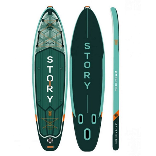 Сапборд TECH TEAM Story Emerald/Изумрудный 350x86x15 см