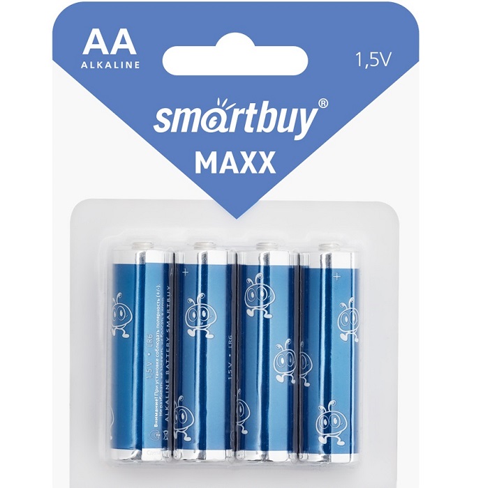 Элемент питания SMARTBUY LR06 MAXX BL-4 (48/480) (SBBM-2A04B)
