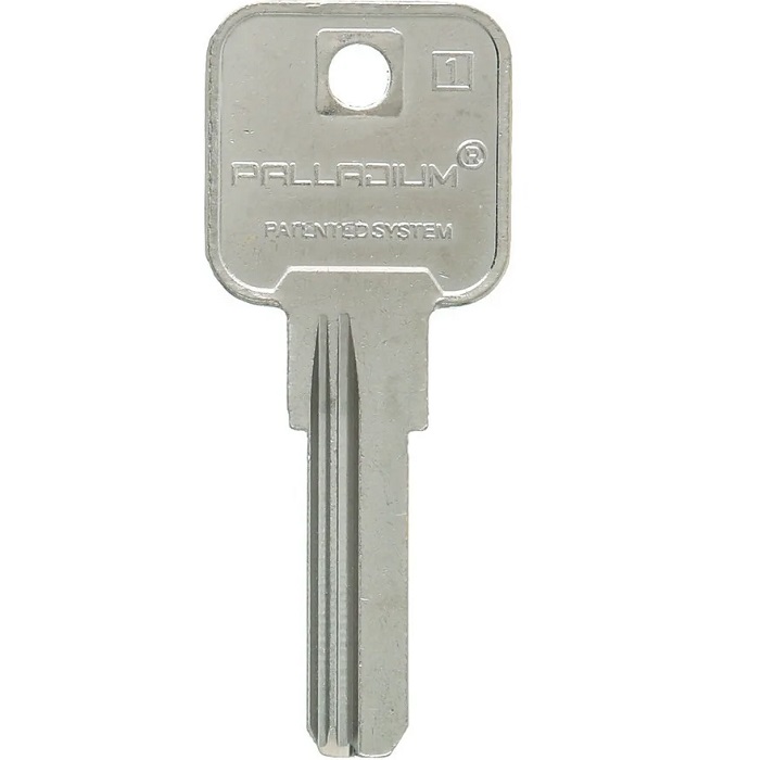Заготовка ключа Palladium-1 2J70 2паза (27*8,9*2,5)  Китай
