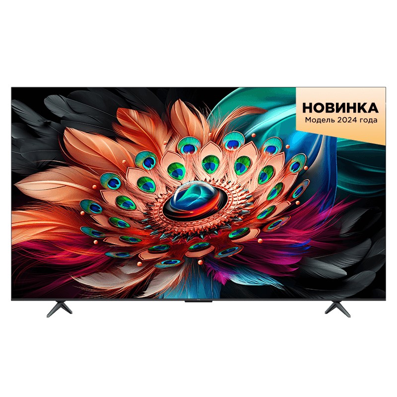 Телевизор TCL 50С655 QLED, черный 50"