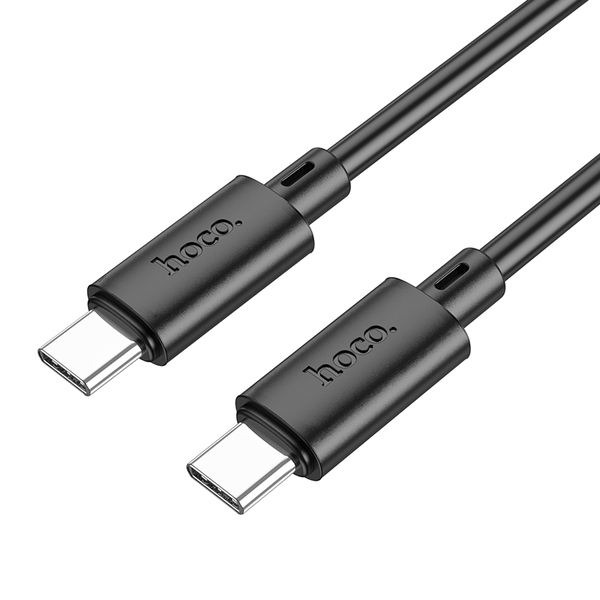 Кабель Type-C <--> Type-C  1.0м HOCO X88 Gratified, черный, 60Вт, 3A, QC3.0, PD3.0