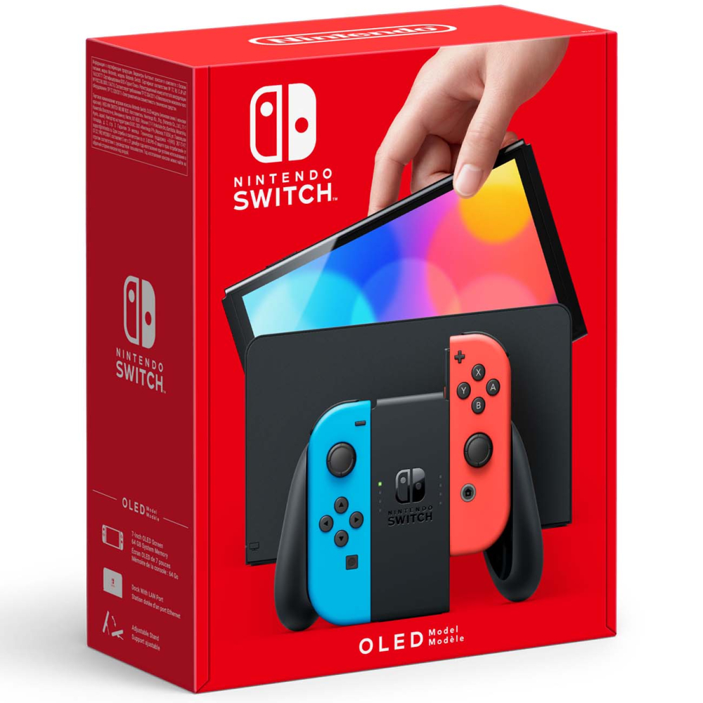 Игровая приставка NINTENDO Switch OLED Neon Blue/Neon Red