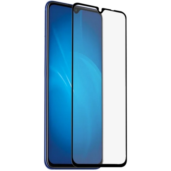 Противоударное стекло DF для Xiaomi Redmi 9 DF xiColor-80 (black), полный клей