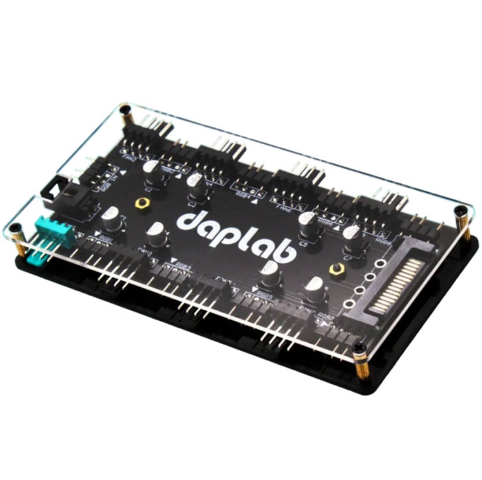 Разветвитель вентиляторов 4 pin PWM и ARGB 3pin для пк (10) чёрный, на магните