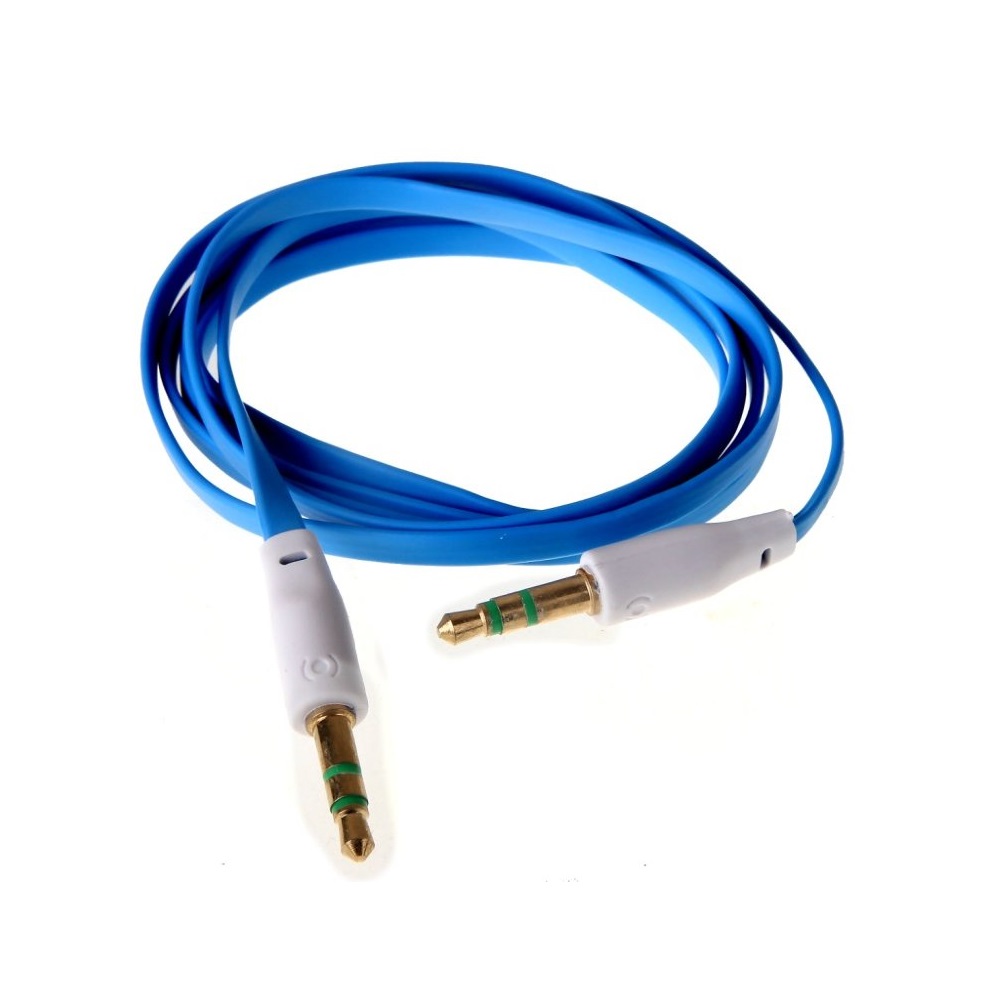 Кабель Jack 3.5 <--> Jack 3.5  1.0м NONAME синий, в техпаке