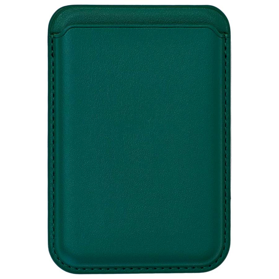 Кошелек для карт iPhone Silicone Wallet MagSafe с лого (№03 Зеленый)
