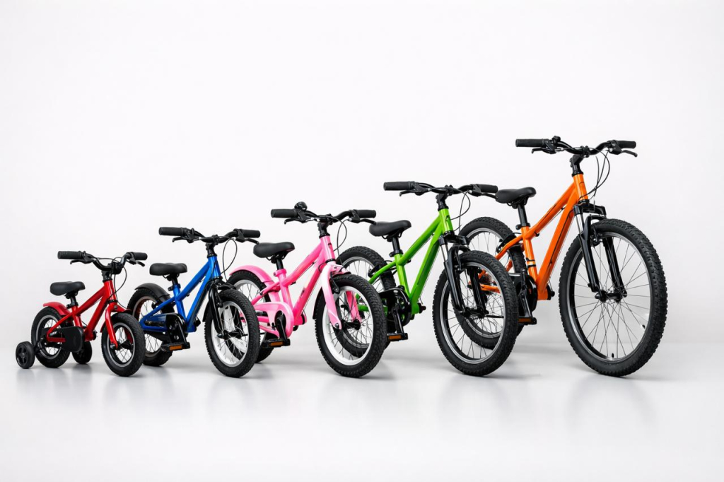 размеры детских велосипедов