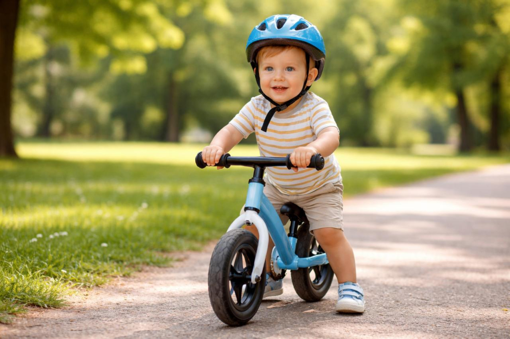 ребенок на беговеле