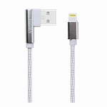 Кабель USB <--> microUSB  1.0м FAISON FX5 боковой, белый