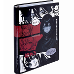 Тетрадь на кольцах А5 175х215мм, 120л, твердый картон, клетка, BRAUBERG, Anime Manga, 404715