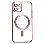 Задняя накладка SM027 SafeMag для iPhone 12 (pink)