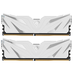 Оперативная память DDR4 16Gb (2x8GB) NETAC 3200MHz, CL16, DIMM, с радиатором, белый (NTSSD4P32DP-16W)