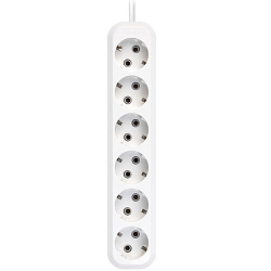 Сетевой удлинитель  7.0м SMARTBUY SBE-16-6-07-Z, 6 розеток, 16А/3,5кВт с/з, ПВС 3х1,0