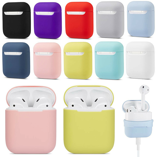 Силиконовый чехол ISA для Airpods 2 разноцветный