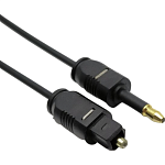 Кабель оптический Toslink-M -- >Toslink-miniM  1.0м TELECOM TOC2023-1M