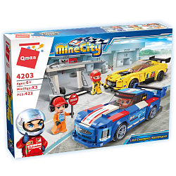 Конструктор QMAN "Гонки-ралли: Аварийный пункт" (423 дет.)