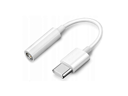 Переходник Jack 3.5 <--> Type-C WALKER WA-022 белый