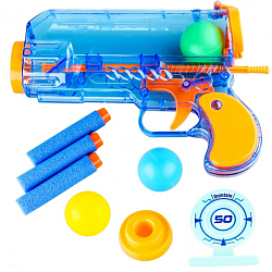 Игровой набор Mioshi "Пистолет защитника" (19,5 см, пули-шарики 3 шт., EVA пули 3 шт., мишень)