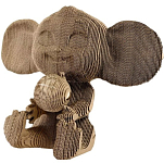 Картонный 3D конструктор QBRIX Чебурашка