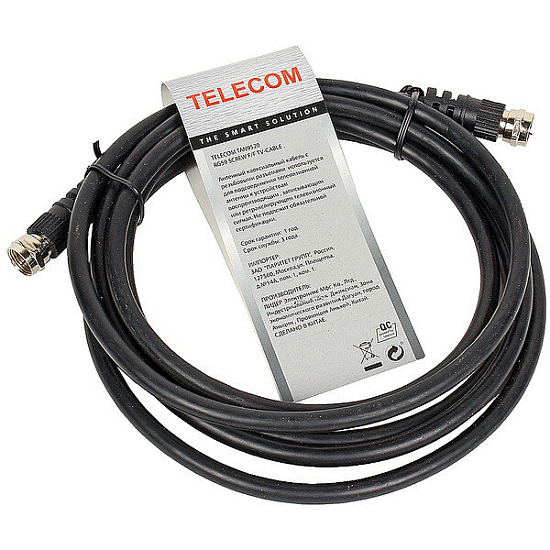 Кабель ТВ <--> ТВ  5м TELECOM