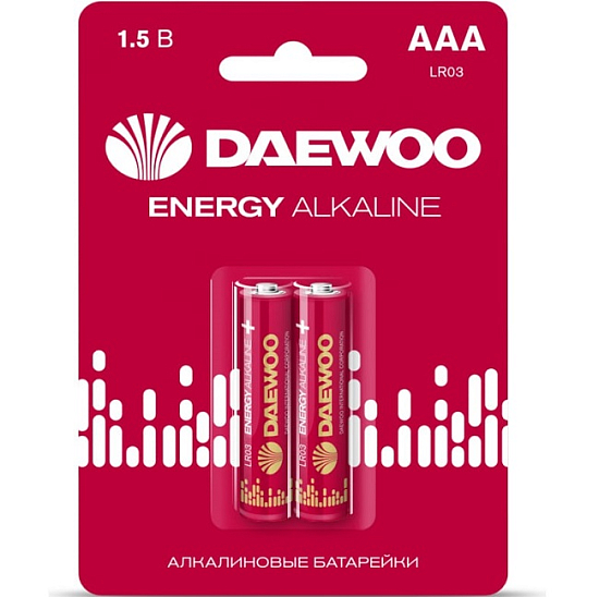 Элемент питания DAEWOO LR03 Energy BL-2